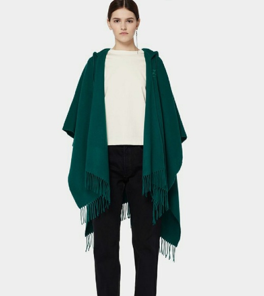 SOLD Balenciaga Cashmere Blend Hooded Poncho - Picture 2 of 7